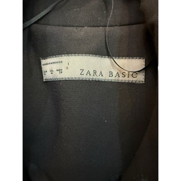 Zara Basic Navy & Gold Buttons And Epaulettes Military Blazer Size Medium - Picture 4 of 4